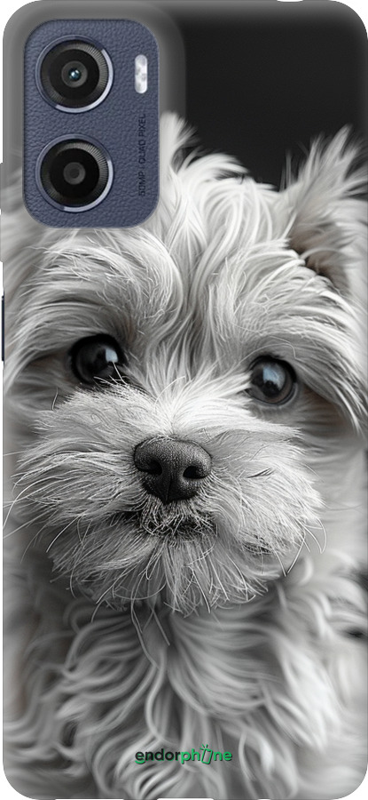 Силиконовый чехол Мальтипу на чорном фоне для Motorola Moto E15 - 6156u-4147 изображение 