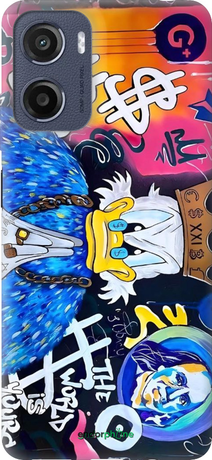 Силиконовый чехол Скрудж 2 для Motorola Moto E15 - 6285u-4147 изображение 