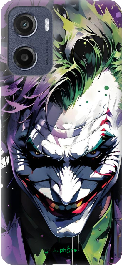 Силиконовый чехол Джокер для Motorola Moto E15 - 6289u-4147 изображение 