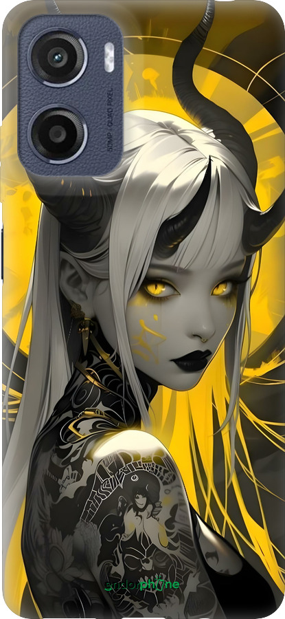 Силиконовый чехол Аниме демон 2 для Motorola Moto E15 - 6309u-4147 изображение 