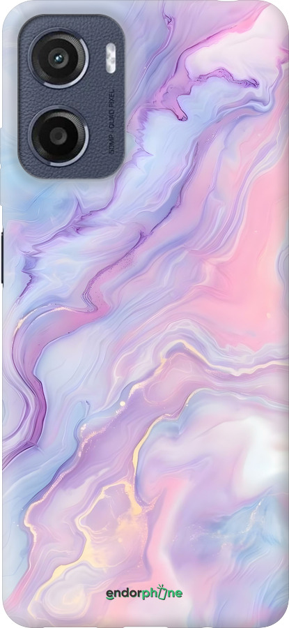 Силиконовый чехол Нежный мрамор для Motorola Moto E15 - 6310u-4147 изображение 