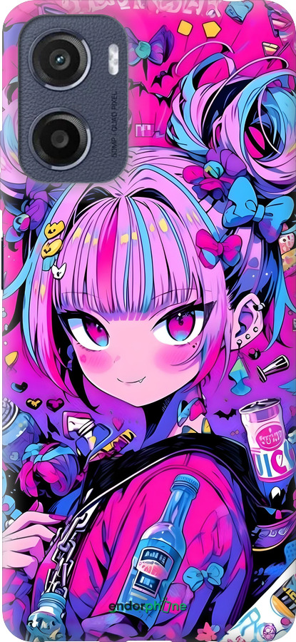 Силиконовый чехол Аниме милаха для Motorola Moto G05 - 6314u-3949 изображение 