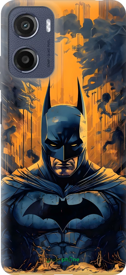 Силиконовый чехол Бэтмен для Motorola Moto E15 - 6335u-4147 изображение 