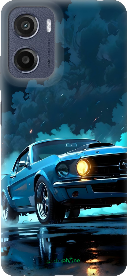 Силиконовый чехол Форд мустанг для Motorola Moto E15 - 6374u-4147 изображение 