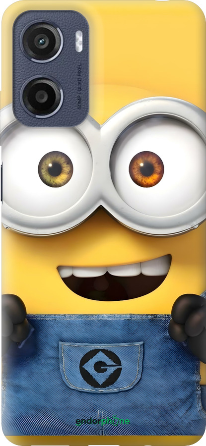Силиконовый чехол Миньон для Motorola Moto E15 - 6389u-4147 изображение 