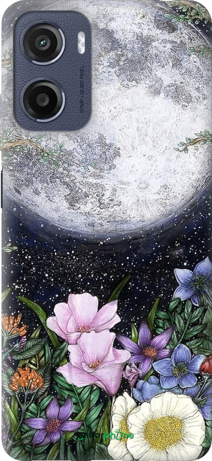 Силиконовый чехол Полночь в саду II для Motorola Moto E15 - 6424u-4147 изображение 