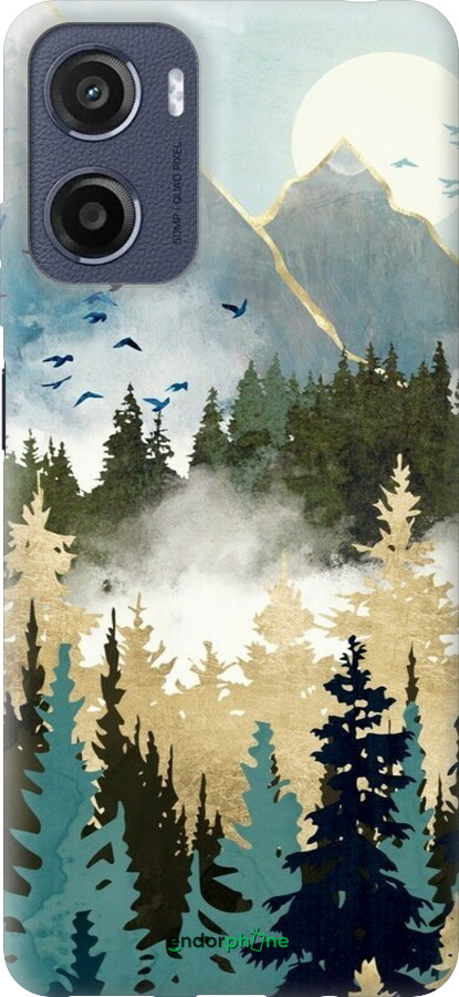 Силиконовый чехол С изображением лесного пейзажа для Motorola Moto G05 - 6548u-3949 изображение 
