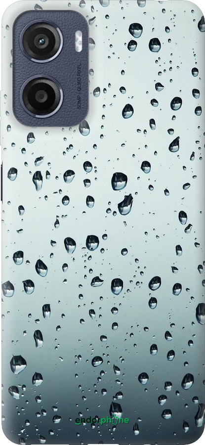 Силиконовый чехол Стекло в каплях для Motorola Moto E15 - 848u-4147 изображение 