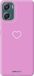 Силиконовый чехол Сердце 2 для Motorola Moto G06 - 4863u-4187 изображение 