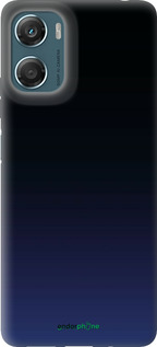 Силиконовый чехол Градиент в тёмно - синем стиле для Motorola Moto G06 - 6542u-4187 изображение 