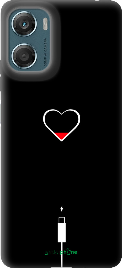 Силиконовый чехол Подзарядка сердца для Motorola Moto G06 - 4274u-4187 изображение 