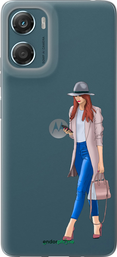 Силиконовый чехол Девушка 1 для Motorola Moto G06 - 4751u-4187 изображение 