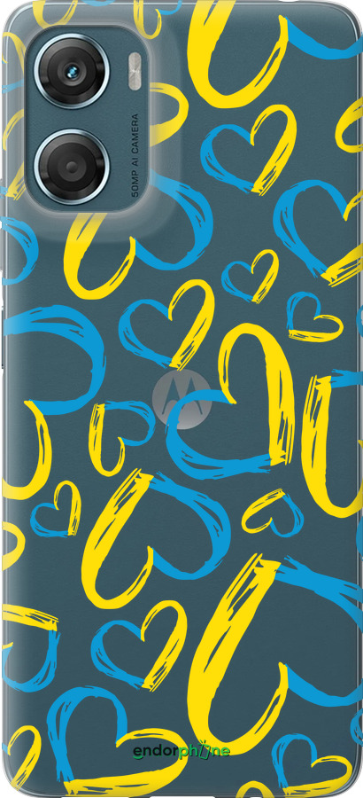 Силиконовый чехол Сердца UA для Motorola Moto G06 - 5292u-4187 изображение 