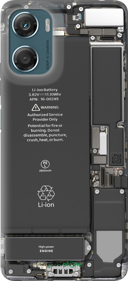 Силиконовый чехол Детали смартфона для Motorola Moto G06 - 5487u-4187 изображение 