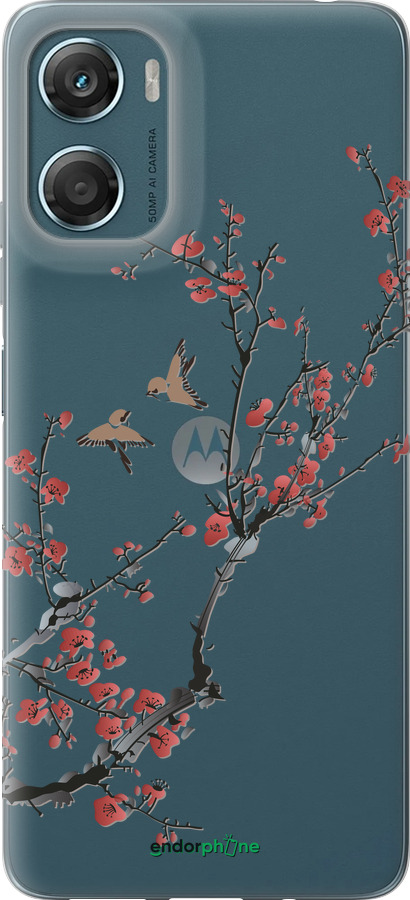Силиконовый чехол Сакура v2 для Motorola Moto G06 - 5538u-4187 изображение 
