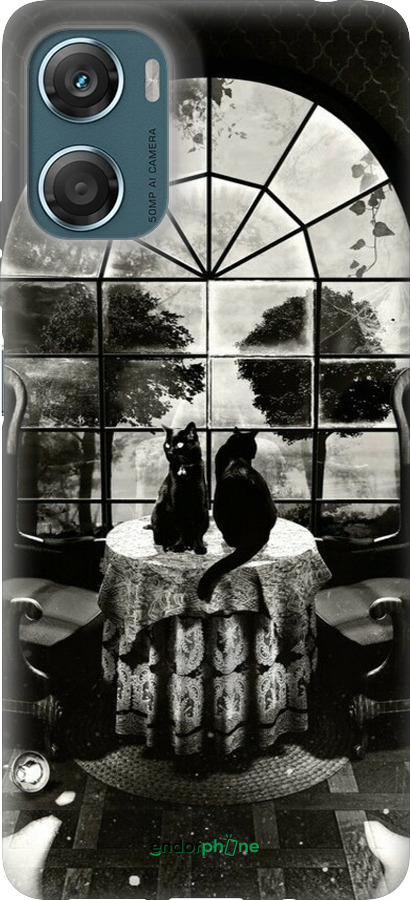 Силиконовый чехол Череп и коты для Motorola Moto G06 - 6432u-4187 изображение 