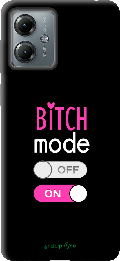 TPU чехол Bitch mode для Motorola Moto G14 - 4548b-3197 изображение 