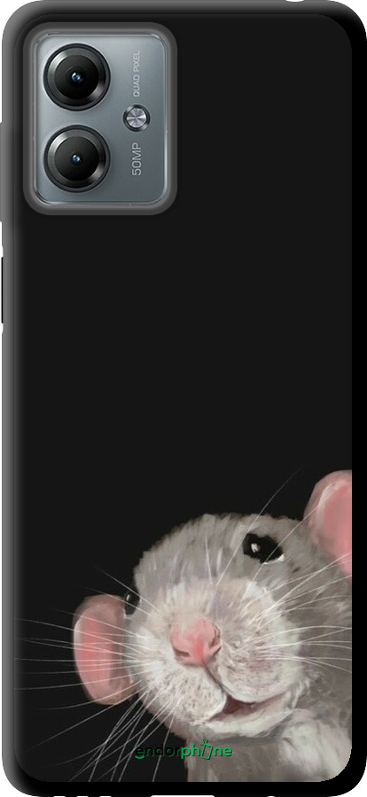 TPU чехол The Peeking Rat для Motorola Moto G14 - 6442b-3197 изображение 