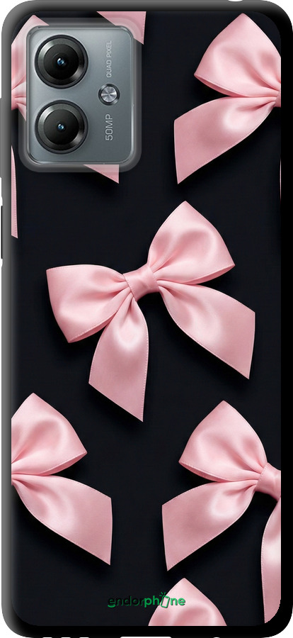 TPU чехол Coquette Ribbons Dark Coquette для Motorola Moto G14 - 6767b-3197 изображение 