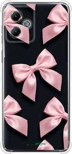 Силикон с усиленными углами чехол Coquette Ribbons Dark Coquette для Motorola Moto G14 - 6767sp-3197 изображение 