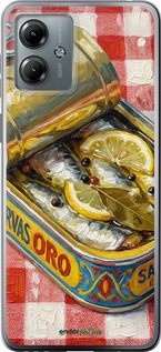 Силиконовый чехол Vintage Sardine Tin Phone для Motorola Moto G14 - 6772u-3197 изображение 