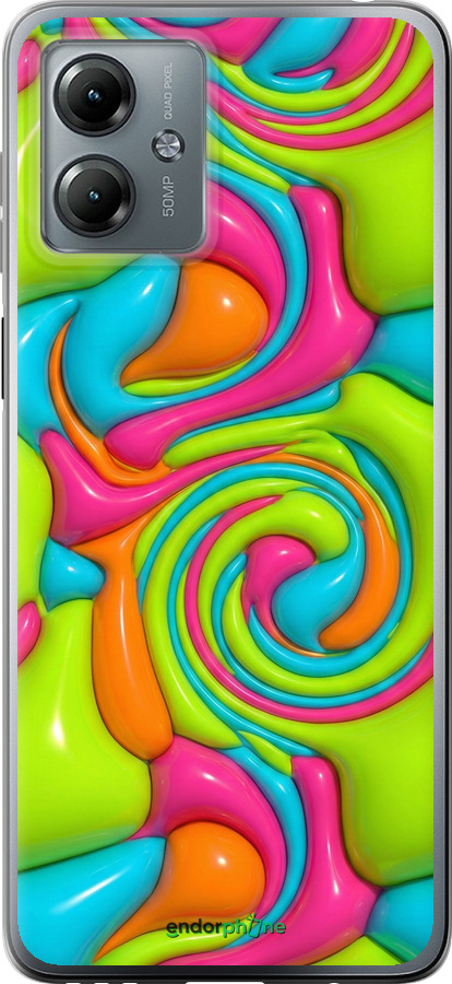 Силиконовый чехол Y2K Jelly Dream для Motorola Moto G14 - 6780u-3197 изображение 