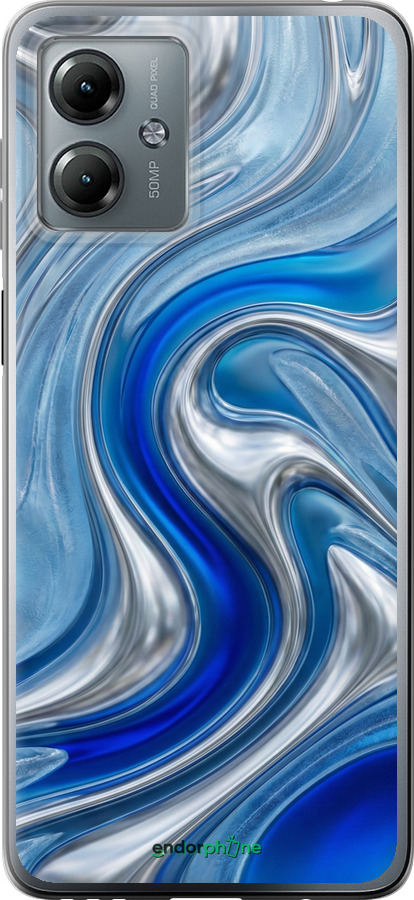 Силиконовый чехол Liquid Chrome для Motorola Moto G14 - 6781u-3197 изображение 