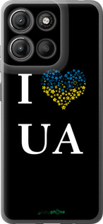 Силиконовый чехол I love UA для Motorola Moto G15 Power - 1112u-4044 изображение 