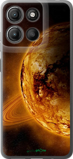 Силиконовый чехол Жёлтый Сатурн для Motorola Moto G15 Power - 170u-4044 изображение 