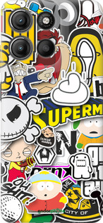 Силиконовый чехол Popular logos для Motorola Moto G15 Power - 4023u-4044 изображение 