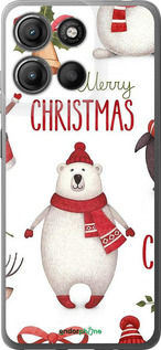 Силіконовий чехол Merry Christmas для Motorola Moto G15 Power - 4106u-4044 изображение 