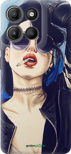 Силиконовый чехол Девушка на стиле для Motorola Moto G15 Power - 4151u-4044 изображение 