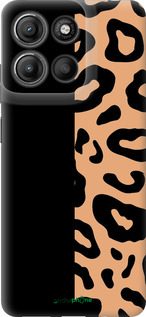 Силиконовый чехол Пятна леопарда для Motorola Moto G15 Power - 4269u-4044 изображение 