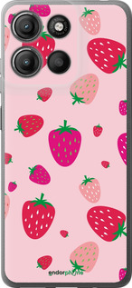 Силиконовый чехол Клубнички для Motorola Moto G15 Power - 4332u-4044 изображение 