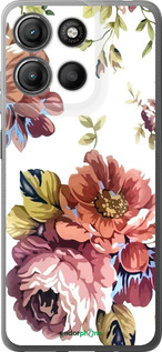 Силиконовый чехол Vintage flowers для Motorola Moto G15 Power - 4333u-4044 изображение 