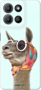 Силиконовый чехол Модная лама для Motorola Moto G15 Power - 4479u-4044 изображение 