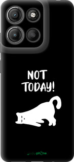 Силиконовый чехол Уставший кот для Motorola Moto G15 Power - 4535u-4044 изображение 