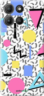 Силіконовий чехол Color shapes для Motorola Moto G15 Power - 4893u-4044 изображение 