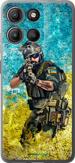 Силиконовый чехол Воин ЗСУ для Motorola Moto G15 Power - 5311u-4044 изображение 