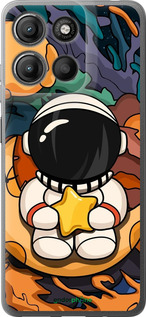 Силиконовый чехол Астронавт и звезда для Motorola Moto G15 Power - 5326u-4044 изображение 