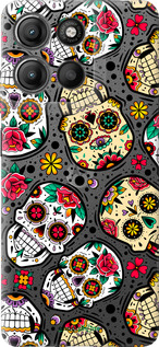 Силіконовий чехол Черепи для Motorola Moto G15 Power - 5471u-4044 изображение 