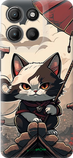 Силиконовый чехол Япония - кот на крыше для Motorola Moto G15 Power - 5582u-4044 изображение 