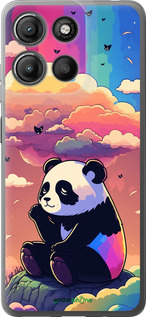 Силиконовый чехол Панда в облаках для Motorola Moto G15 Power - 5585u-4044 изображение 