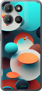 Силиконовый чехол Горошек абстракция для Motorola Moto G15 Power - 5608u-4044 изображение 