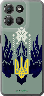 Силиконовый чехол Тризуб с крыльями для Motorola Moto G15 Power - 5640u-4044 изображение 