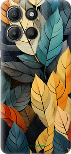 Силиконовый чехол Кольорове листя для Motorola Moto G15 Power - 5644u-4044 изображение 