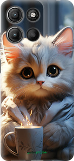 Силіконовий чехол Білий кіт для Motorola Moto G15 Power - 5646u-4044 изображение 