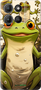 Силиконовый чехол Веселая жаба для Motorola Moto G15 Power - 5658u-4044 изображение 