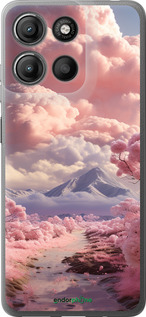 Силиконовый чехол Розовые облака для Motorola Moto G15 Power - 5660u-4044 изображение 