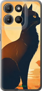 Силиконовый чехол 'Черная кошка v2' для Motorola Moto G15 Power изображение 8